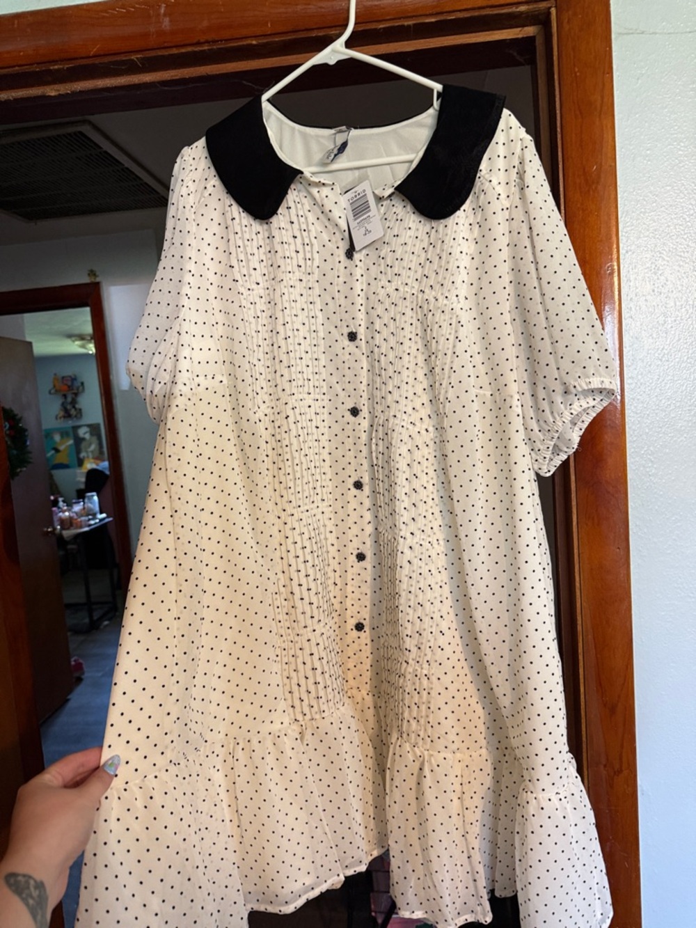 Belle Isle polka dot mini dress